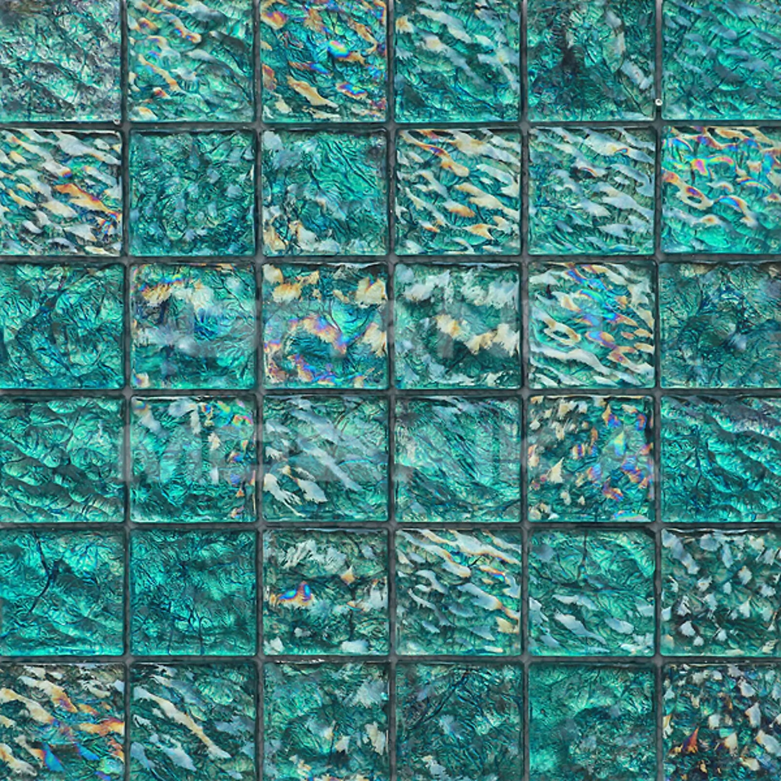 Glass mosaic tiles